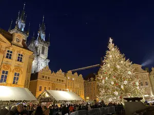 Christmas market on Prague Old Town Square