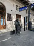 Nicholas Winton Prague sculpture in station
