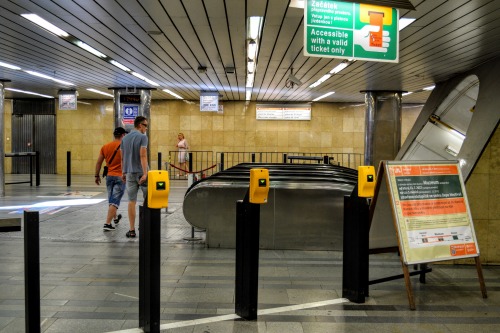 Prague metro ticket zone