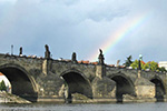 Charles Bridge with rainbow Charles Bridge with rainbow