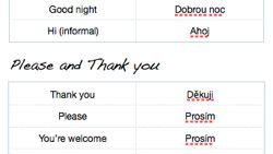 Czech Phrases, Czech Pronunciation, Learn Czech