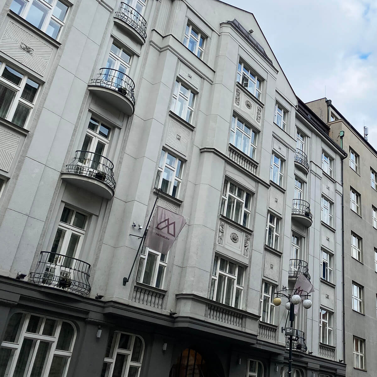 Balconies at Emblem Hotel in Prague