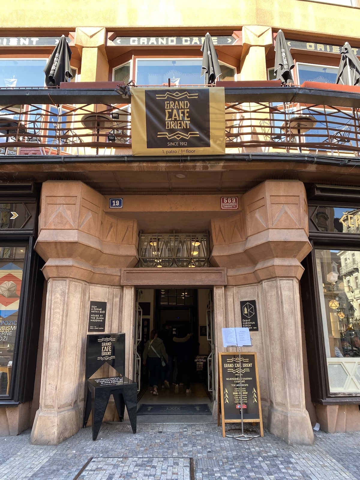 House at the Black Madonna entrance vertical House at the Black Madonna entrance vertical