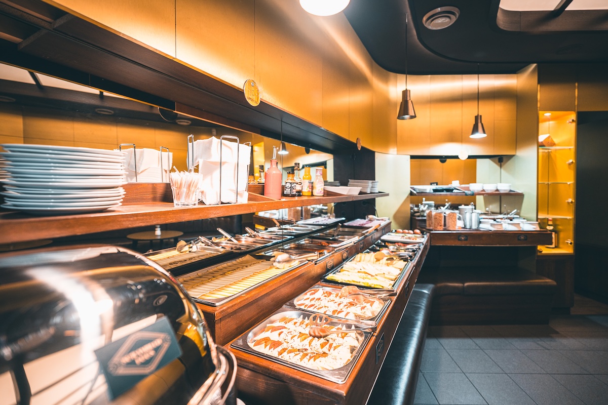 Warm and cold breakfast options at Hastal Hotel Prague Warm and cold breakfast options at Hastal Hotel Prague