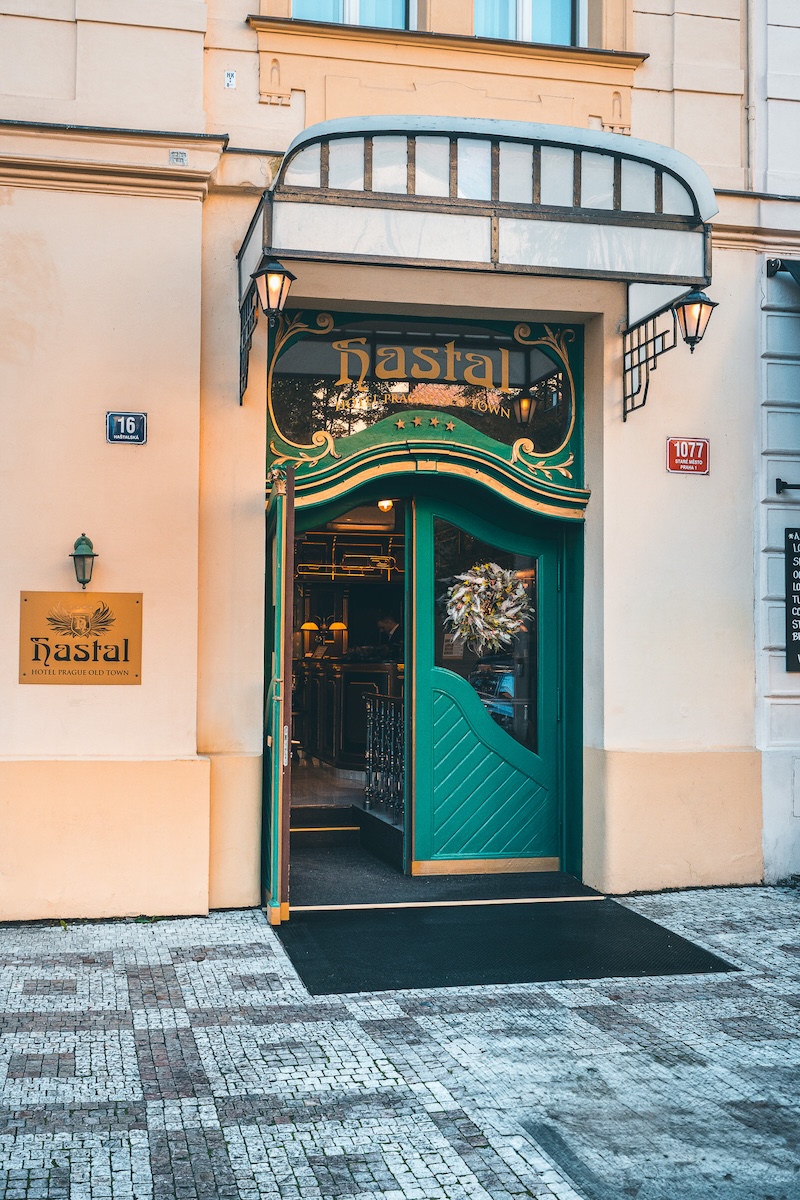 Hastal Hotel's entrance door Hastal Hotel's entrance door