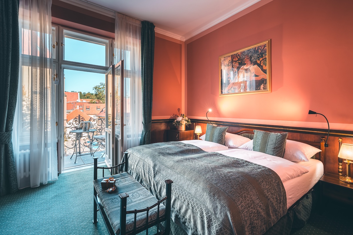 Room with balcony in Hastal Hotel in Prague Room with balcony in Hastal Hotel in Prague