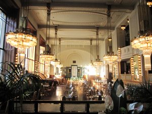 Restaurant inside Prague's Municipal House