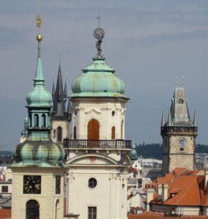Old Town Prague spires