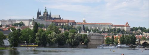 Prague Castle from Vltava River