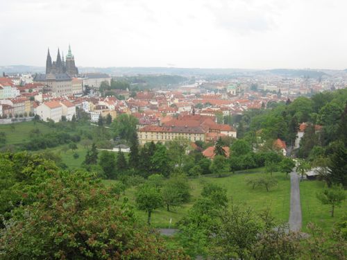 Prague Castle from Strahov monastery
