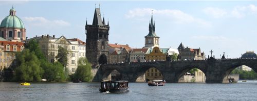 charles bridge and old town