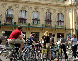 Prague bike tour group