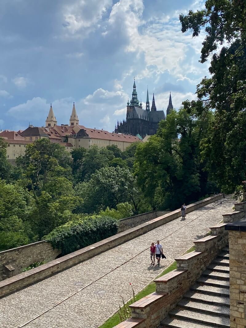 View of Prague castle from Queen Anne Summer Palace View of Prague castle from Queen Anne Summer Palace