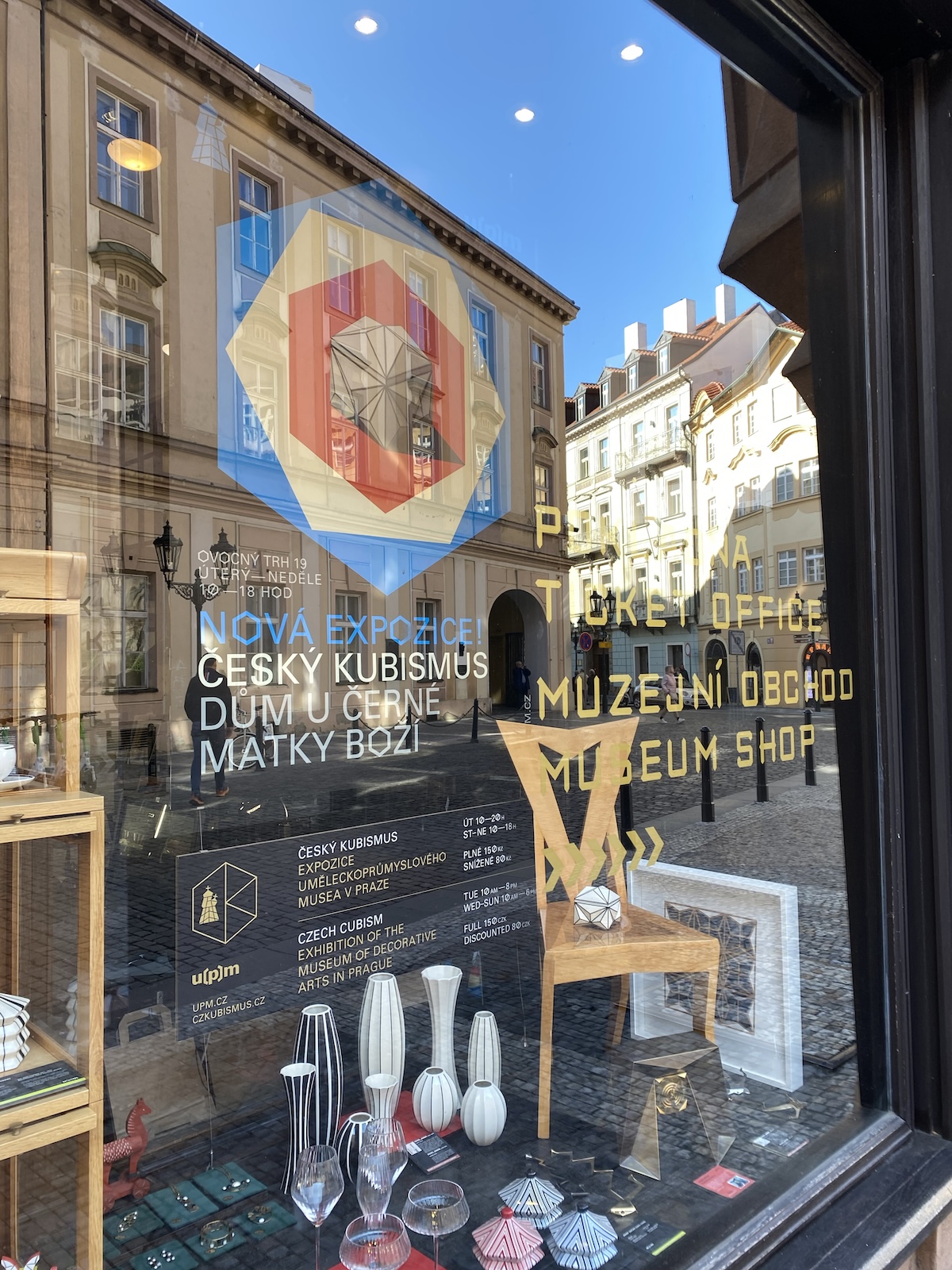 Storefront of Czech Cubism Museum