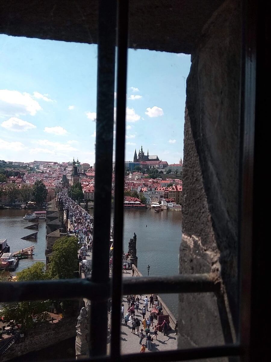 View of Charles Bridge from Old Town Tower