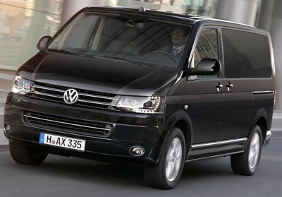 Airport shuttle van