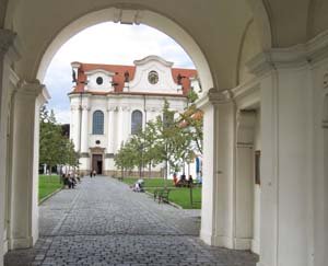 Brevnov Abbey Entrance