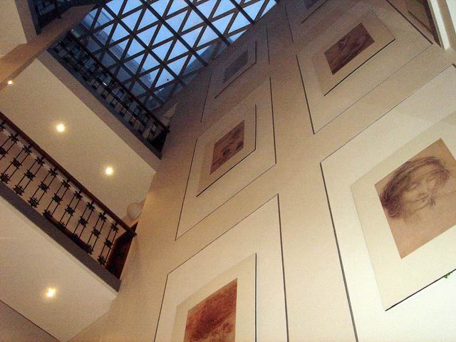 Hotel Da Vinci Prague atrium inside