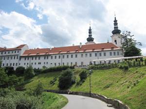 strahov monastery from petrin park