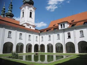 interior courtyard at strahov monastery
