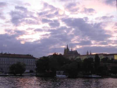 Evening Sky with Prague Castle
